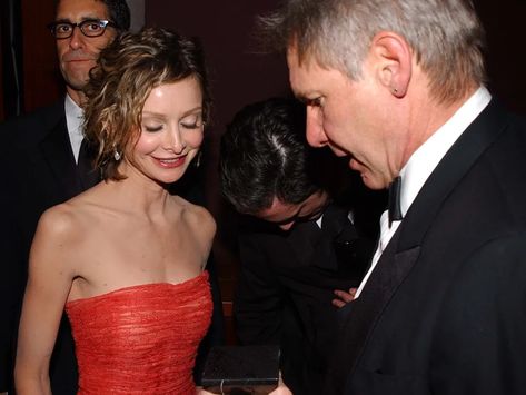 Harrison Ford and his wife, Calista Flockhart, are going viral for their sweet moment before hitting the Cannes red carpet. Here's a complete timeline of their relationship. Harrison Ford Wife, Private Couple, Calista Flockhart, Indiana Jones Films, Ally Mcbeal, Cannes Red Carpet, Relationship Timeline, Age Difference, Year Of Dates