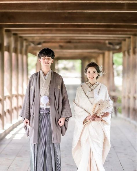 #fashion, #style, #beauty, #outfitinspiration Kimono Wedding Dress Japanese Style, Japanese Wedding Dress Modern, Japanese Wedding Dress Traditional, Traditional Japanese Wedding, Japanese Wedding Dress, Buddhist Wedding, Coordinated Outfits, Japan Wedding, Japanese Couple