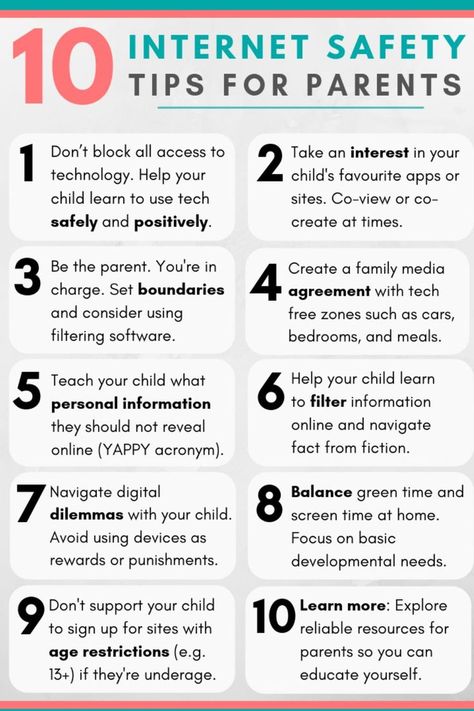 What should parents do about Internet safety?
Never post or trade personal pictures. Never reveal personal information, such as address, phone number, or school name or location. Use only a screen name and don't share passwords (other than with parents). Never agree to get together in person with anyone met online without parent approval and/or supervision. Internet Safety Tips, Internet Safety For Kids, Safe Internet, Common Sense Media, Tips For Parents, Safety Rules, Parent Communication, Internet Safety, Online Safety