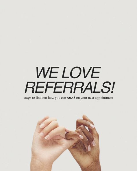 We 🧡 referrals! And who doesn’t love to save some $?! Did you know about our referral program? The best part is that you can accumulate your discounts! The more people you refer, the more you can save! #referralprogram #referrals #lashes Bring A Friend Promotion Ideas, Lash Referral Program, Lash Marketing Ideas, Eyebrow Content, Friend Referral, Ig Photos, Referral Marketing, Refer A Friend, Bring A Friend