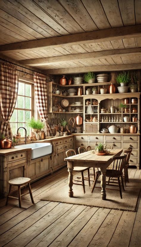 English Kitchen Backsplash, Country Kitchen Decorating Ideas, Old English Kitchen, Cozy Country Kitchen, Cottage Core Interior, Old Country Kitchens, Country Kitchen Decorating, Primitive Country Kitchen, White Farmhouse Sink