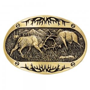 60800C Cowboy Belt Buckles, Brass Belt, Cowboy Belt, Brass Belt Buckles, Western Belt Buckles, Rugged Style, Mountain Scene, Western Belts, Western Jewelry