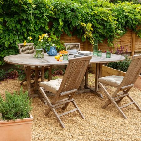 Folding Garden Chairs, Eclectic Furniture, Teak Chairs, Large Garden, Stylish Chairs, Colour Pattern, Hand Crafted Furniture, Al Fresco Dining, Garden Table