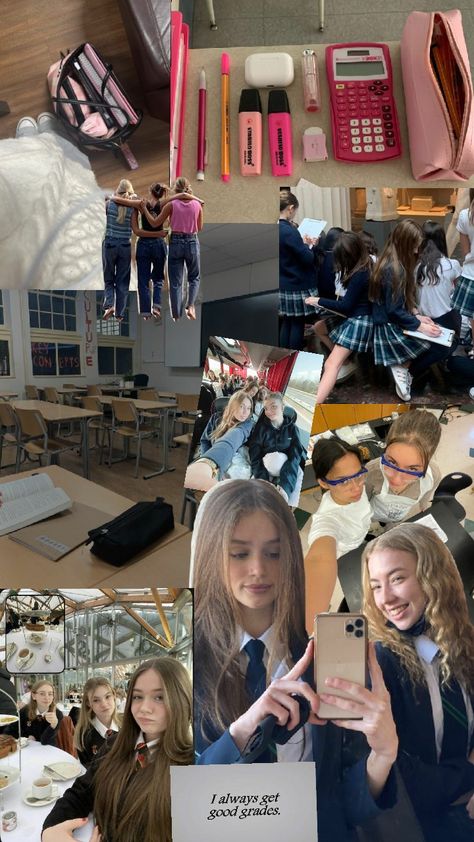 All Girls School Aesthetic, That Girl School, School It Girl, School Uniform Uk, All Girls School, School Goals, Romanticizing School, School Things, Girls School