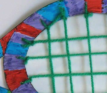 Tennis racket craft detail Sports Art Projects For Kids, Tennis Crafts For Kids, Sport Themed Crafts, Tennis Crafts, Tennis Art, Craft Cupboard, Nursery Activities, Kids Tennis, Classroom Art Projects