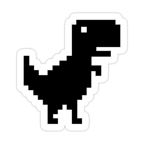 Decorate laptops, Hydro Flasks, cars and more with removable kiss-cut, vinyl decal stickers. Glossy, matte, and transparent options in various sizes. Super durable and water-resistant. Pixel dinosaur sticker😍8bit Dino Sticker Sticker by rp-pro Cute Dino Stickers, Dinosaurs Stickers, Sticker Dino, Dino Stickers, Positivity Stickers, Printable Sticker Sheets, Dinosaur Stickers, Glamour Nails, Reward Stickers