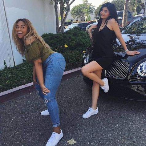 Kylie Jenner Jordyn Woods, Jordyn Woods Kylie Jenner, Kylie And Jordyn, Kylie Jenner And Jordyn Woods, Style Kylie Jenner, Kylie Jenner Fotos, Looks Kylie Jenner, Trajes Kylie Jenner, Estilo Kylie Jenner