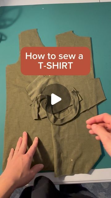 Kailey Mabey • Sewing Teacher🪡 on Instagram: "Sewing a t shirt may seem difficult but it’s not as hard as you think.  Today I got over the basics of constructing a t shirt. If you are lost about how to sew with knits I have several videos on how to sew knits and work with a double needle. Check those out on my grid.   If your new here, my name is Kailey and I’m behind @bloomsewing_studio  I share tips and tricks, motivation, inspiration, funny memes and I help beginners learn to sew. If this is something you would be interested in please consider giving me a follow and liking this video!  It would mean a lot! And I have so much more to share to help YOU on your sewing journey.   #memade #imakemyownclothes #sewist #sewistsofinstagram #sewingforbeginners" Sewing T Shirt Neckline, How To Sew T Shirt, How To Sew Tshirt, Sewing A Shirt For Beginners, T-shirt Sewing, How To Sew A Tshirt, How To Sew A Shirt For Beginners, How To Sew Shirt, Sewing Shirt Ideas