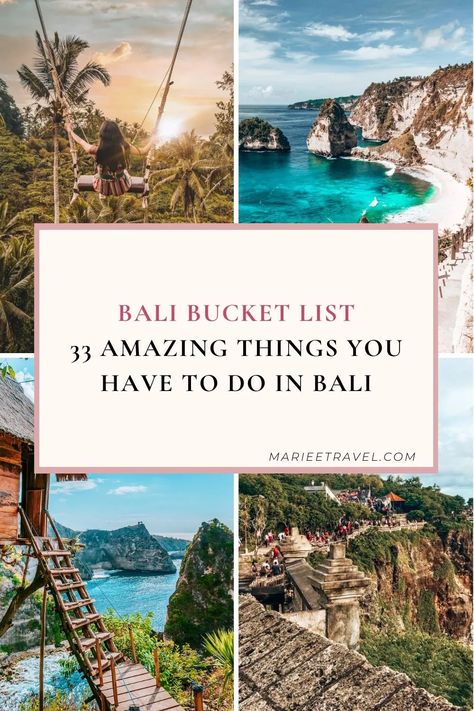 Bali Bucket List: 33 Best Things to Do in Bali Things To Do In Bali Bucket Lists, What To Do In Bali Indonesia, Things To Do In Canggu Bali, Where To Go In Bali, Bali Must Do, Things To Do In Bali Indonesia, Bali Travel Ideas, What To Do In Bali, Bali Things To Do