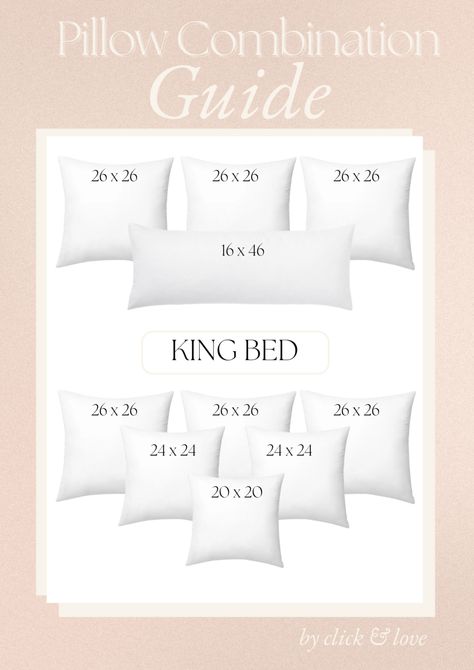 Pillow Combo PDF — Click and Love Pillow Combo, King Size Pillow, Pillow Combos, King Size Pillows, Sleep Pillow, King Size Bed, King Beds, Scatter Cushions, King Size