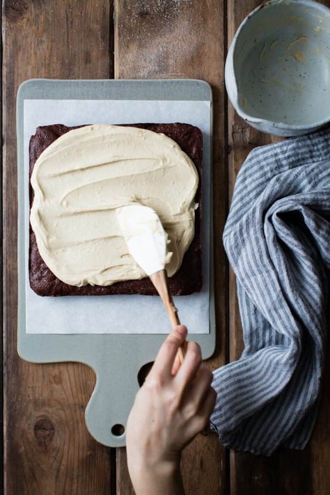 Teff Brownies with Salted Tahini Frosting {gluten-free} • The Bojon Gourmet Teff Brownies, Tahini Frosting, Chia Eggs, Gf Brownies, Teff Flour, Bojon Gourmet, Perfect Brownies, Lunch Lady, Size 10 Jeans