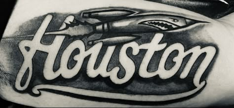 Houston Arm Tattoo, Houston Tattoos For Men, Houston Astros Tattoo Ideas, Houston Inspired Tattoos, Houston Tattoos Sleeve, Texas Sleeve Tattoo, Houston Tattoos Ideas, Texas Tattoo For Men, Houston Texas Tattoos