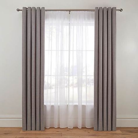 Bedroom Double Curtains, Double Layered Curtains, Double Layer Curtains Living Room, Voile Curtain Ideas Bedrooms, Two Layer Curtains, Double Curtain Rod Ideas Living Rooms, Double Curtains Bedroom, Double Curtains Living Room, Double Curtain Rod Ideas