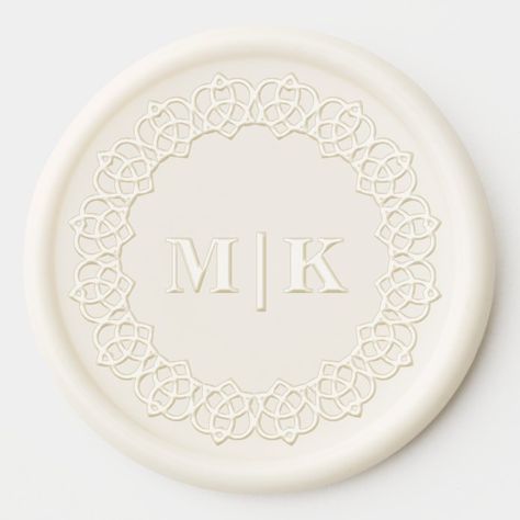 Irish Trinity Knot Monogram Wax Seal Sticker - tap/click to personalize and buy  #irish, #celtic, #irish #theme #wedding, Monogram Wax Seal, Irish Theme, Wax Seal Stamp Kit, Seal Sticker, Trinity Knot, Event Gifts, Irish Celtic, Wax Seal Stamp, Theme Wedding