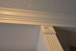 Picture of Install Crown Molding, Fluted Molding and Related Trim Bookshelf Trim Moldings, Fluted Crown Molding, Crown Molding On Bullnose Corners, Fluted Molding, Greek Revival Crown Molding, Build A Bookcase, Fluted Trim, Install Crown Molding, Elaborate Crown Molding