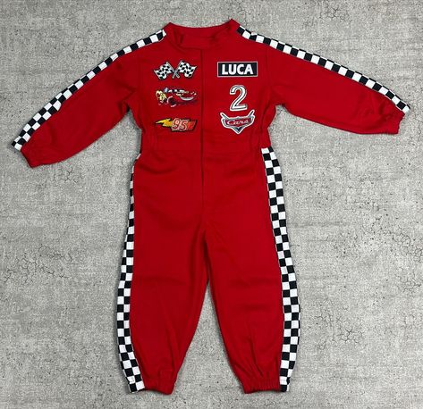 Racer Suit is Now On Sale On ETSY LINK IN BIO 🛍️ ✈️Shipping Time 3-5 days - US and Canada 4-7 days - Australia , New Zealand, Japan 1-3 days - Europe , United Kingdom, Non-EU 4-10 days - Everywhere Else #racecars #racercostumeforkids #mickeyracersparty #racing #raceoverall #racesuitvalet🏁 #racesuit #racerjumpsuit #kidsjumpsuit #halloweencostume #birthdayparty #1stbirthdayparty #1stbirthday #etsysellersofinstagram #likesforlike #followforfollowback Race Car Outfit, Racer Suit, Race Car Costume, Racer Outfit, Racing Jumpsuit, Racer Jumpsuit, Racer Costume, Car Costume, Race Outfit