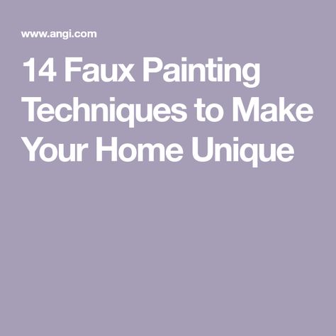 14 Faux Painting Techniques to Make Your Home Unique How To Faux Paint Walls, Faux Finish Painting Techniques, Faux Finishes For Walls, Faux Paint Finishes, Faux Finish Painting, Faux Painting Techniques, Faux Walls, Wall Painting Techniques, Glaze Paint