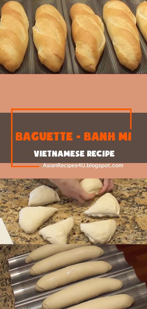 Vietnamese Bahn Mi Bread Recipe, Vietnamese Bread Rolls, Bahn Mi Bread Recipe Easy, Bahn Mi Bread, Banh Mi Charcuterie Board, Bhan Mi, Banh Mi Bread Recipe, Banh Mi Bread, Bahn Mi Recipe