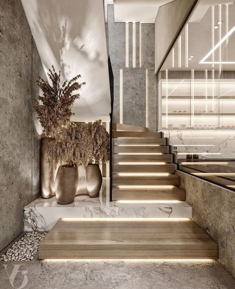 درابزين السلم, درج السلم, Staircase Interior Design, Luxury Staircase, Staircase Design Modern, Stairs Design Interior, Neoclassical Interior, Stairs Design Modern, Stairway Design