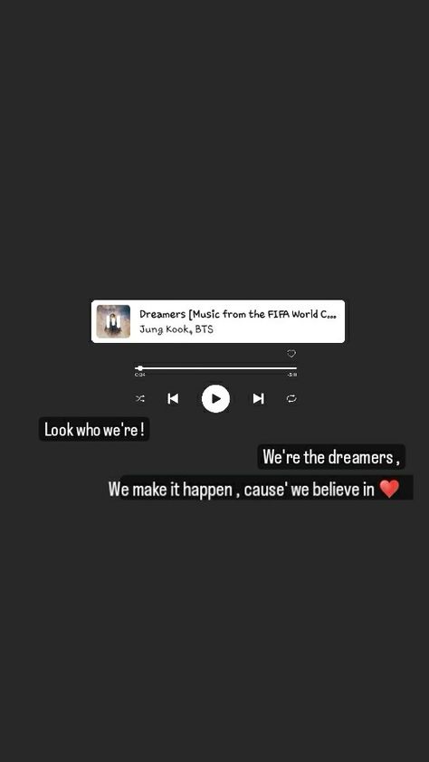 Dreamers jungkook jk kookie bts btsarmy btsdreamers jkdreamers dreamerslyrics btslyrics Dreamers Jungkook, Jungkook Dreamers, We Are The Dreamers, The Dreamers, Bts, Music, Anime