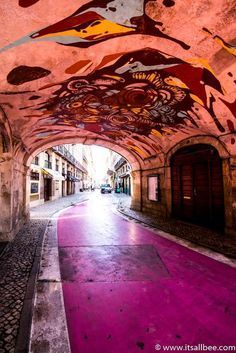 rua nova do carvalho - Lisbon - How To Find Pink Street In Lisbon Travelling Portugal, Lisbon Nightlife, Portugal Summer, Day Trips From Lisbon, Pink Street, Capital Cities, Lisbon Travel, Sintra Portugal, Visit Portugal