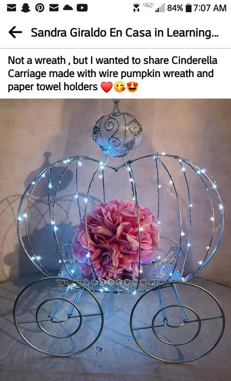 Paint On Wine Bottles, Glass Bottle Painting, Diy Dollar Tree Centerpieces, Dollar Tree Centerpieces, Cinderella Pumpkin Carriage, Valentine Centerpieces, Dollar Tree Pumpkins, Cinderella Pumpkin, Cinderella Carriage