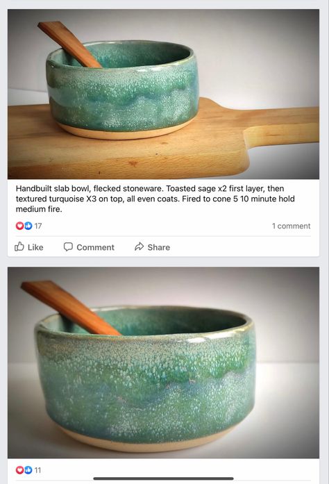 Combination Pottery Ideas, Amaco Green Glazes, Jade Celadon Glaze Combinations, Speckled Clay Glaze Ideas, Amaco Toasted Sage Glaze Combinations, Amaco Sage Glaze Combinations, True Celadon Glaze Combinations, Celadon Snow Glaze Combinations, Frosted Turquoise Glaze Combinations