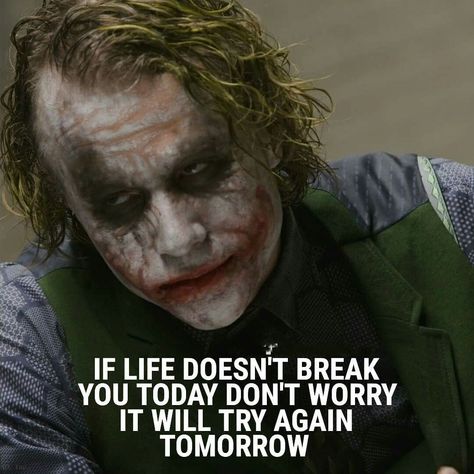 Joker Illustration, Joker Quote, Joker Dark, Celeb Quotes, Demonic Quotes, Try Again Tomorrow, Joker Dark Knight, Twisted Quotes, The Joker Illustration