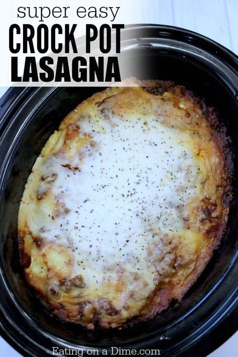 Lazy Day Crock Pot Lasagna Recipe, Lasagna Crockpot, Easy Crockpot Lasagna Recipe, Pot Lasagna Recipe, Crockpot Lasagna Easy, Crock Pot Lasagna, Crock Pot Lasagna Recipe, Recipe Crockpot, Pastas Recipes