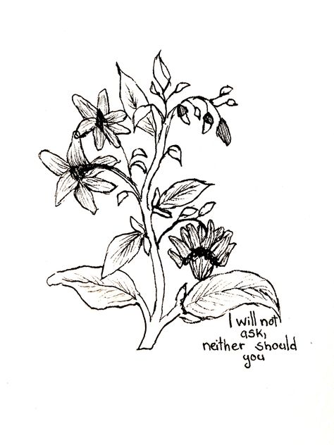 Deadly Nightshade Flower, Hozier Drawing, Hozier Tattoo, Nightshade Flower, Earthy Tattoos, Song Tattoos, Deadly Nightshade, Cowboy Tattoos, Lyric Tattoos