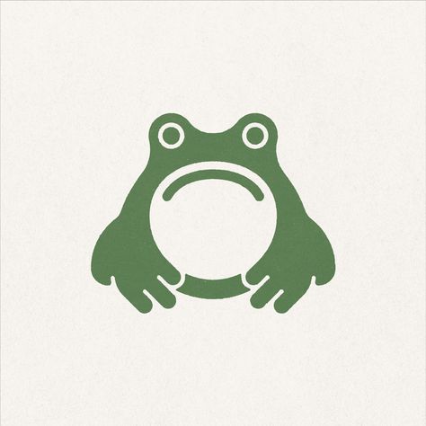 sad frog inspired by Matsumoto Hoji. By Johann Banta Frog Tea, Matsumoto Hoji, Frog Logo, Tea Logo, Frog Illustration, Japanese Symbol, Ra Ideas, Print Design Art, Brand Assets