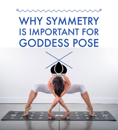 Goddess Pose offers us time to work on strength, flexibility, and balance. And, if done right, can help you even out imbalance in your hips and torso. Goddess Pose Yoga Variations, Goddess Pose Variations, Yogi Picture, Goddess Pose Yoga, Yogi Style, Yoga Alignment, Flexibility Goals, Goddess Pose, Goddess Yoga