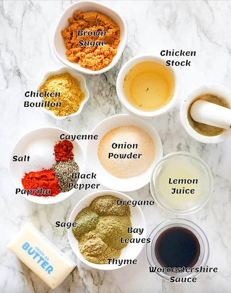 Turkey Injector Marinade - Immaculate Bites Injectable Turkey Marinade, Turkey Marinade Recipes Thanksgiving, Turkey Marinade Recipes, Turkey Injector Recipe, Turkey Injection Marinade, Turkey Injection, Turkey Rub Recipes, Turkey Marinade, Injecting Turkey Recipes