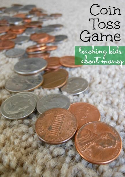 Coin Toss Game for teaching kids about money Teaching Coins, Money Practice, Money Games For Kids, Grandchildren Activities, Reception Maths, Teach Numbers, Financially Responsible, Tiger Scouts, Coin Toss