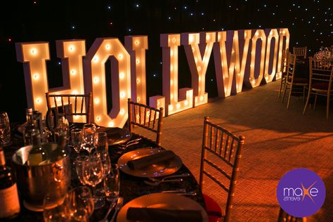 Hollywood Sign Decoration, Old Hollywood Event Theme, Hollywood Theme Backdrop, Hollywood Theme Gala, Hollywood Inspired Party, Hollywood Formal Theme, Hollywood Glam Prom, Old Hollywood Prom Theme Decoration, Old Hollywood Event