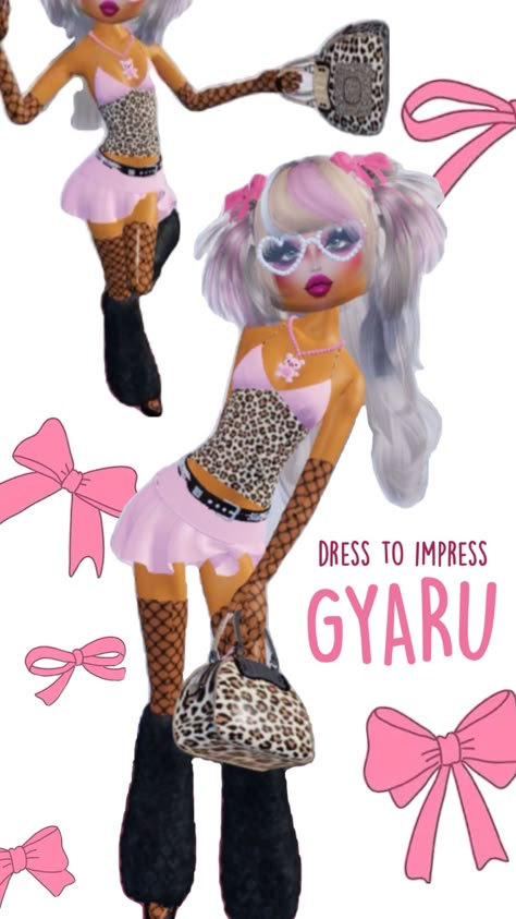 𝒹𝓇𝑒𝓈𝓈 𝓉𝑜 𝒾𝓂𝓅𝓇𝑒𝓈𝓈 𝑜𝓊𝓉𝒻𝒾𝓉 𝒾𝓃𝓈𝓅𝑜 *:･ﾟ✧ theme: gyaru Dress To Impress Gyaru Theme, Gyaru Dress To Impress, Gyaru Dress, Harajuku Outfit, Dti Outfits, Dress To Impress, Harajuku, Outfit Inspo, Dresses