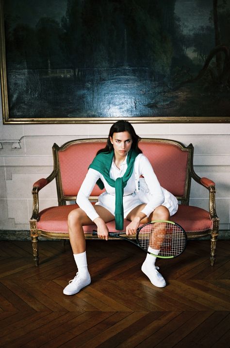 Irina Shayk Interview Casual Style Fashion Editorial Irina Shayk Interview, Mode Tennis, Interview Magazine, Tennis Fashion, Old Money Style, Rich Kids, Sporty And Rich, Irina Shayk, Michael Kors Collection