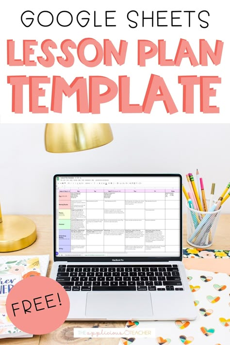 Resource Room Lesson Plan Template, Resource Room Lesson Plans, Teacher Sheets Free Printable, Google Doc Lesson Plan Template Free, Teacher Day Plan Template, Google Slides Lesson Plan Template, Effective Lesson Planning, Digital Lesson Plan Template Free, Google Sheets Templates Teachers