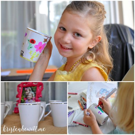 Beauty And The Beast Party Activities, Beauty And The Beast Party Games, Teacup Painting, Beauty And The Beast Crafts, Beauty And The Beast Birthday, Belle Birthday Party, Castle Party, Belle Birthday, Beauty And The Beast Party