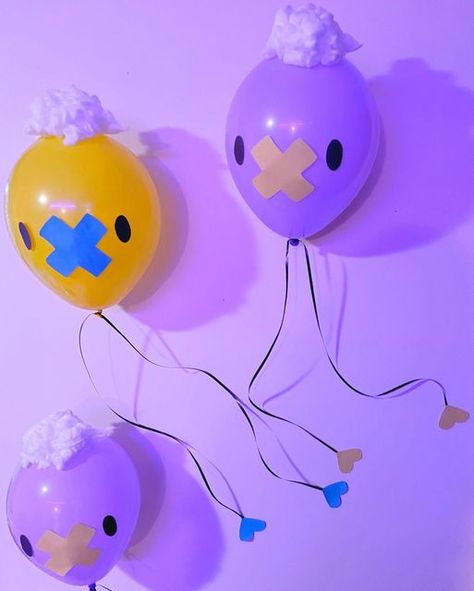 Halloween Pokemon Decorations, Gengar Birthday Party, Pokemon Halloween Decor, Adult Pokemon Party, Pokemon Party Decor, Pokemon Decorations Party, Pokemon Birthday Diy, Trunk Or Treat Pokemon, Pokemon Halloween Decorations