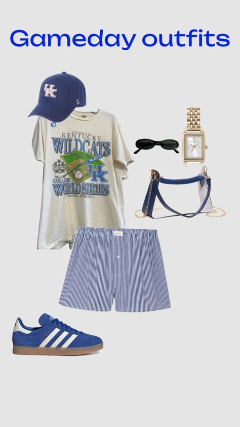 Kentucky Gameday Outfit #gamedayoutfits #gamedayoutfitinspo #gamedayfit #football #kentuckywildcats #kentucky #sec College Football Game Outfit, Gameday Fits, College Gameday Outfits, Kentucky Football, Gameday Outfits, Tailgate Outfit, Football Game Outfit, College Fits, Game Day Outfit