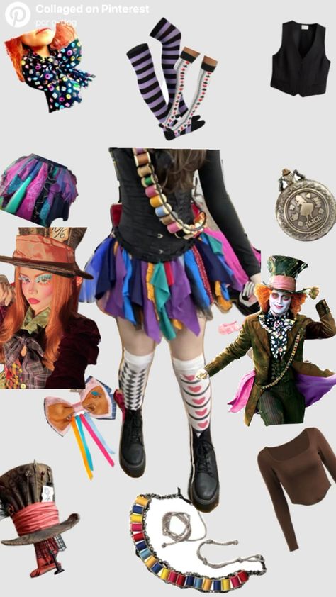 Mad Hatter Costume Female, Mad Hatter Dress, Mad Hatter Diy Costume, Halloween Mad Hatter, Mad Hatter Outfit, Mad Hatter Makeup, Strawberry Shortcake Halloween Costume, Mad Hatter Halloween Costume, Mad Hatter Cosplay