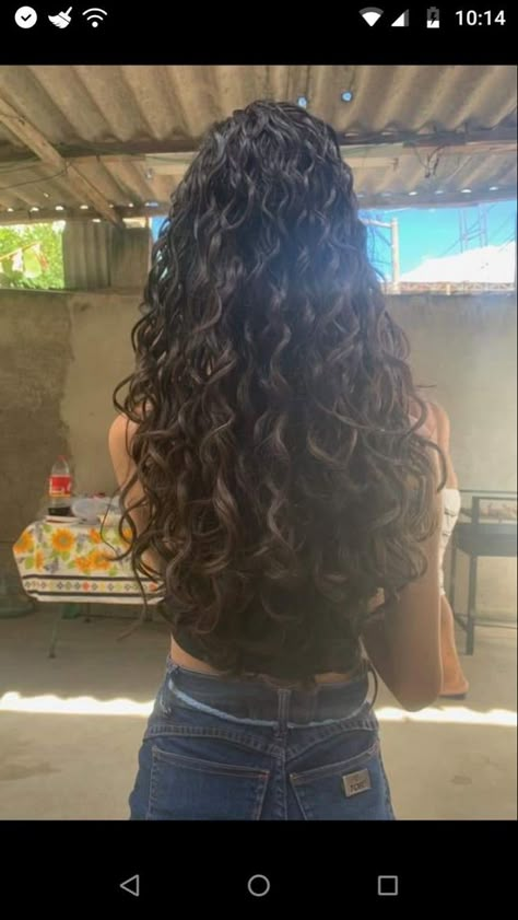 Deva Curl Before And After, Long 3a Hair, Long Healthy Curly Hair, Hand Claims, Long Curly Hair Ideas, Floor Length Hair, Curly Hair Ideas, Long Curly Haircuts, Natural Curly Hair Cuts