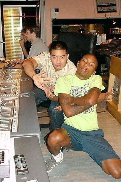 Chief Rocka Nerd Pharrell, The Neptunes, Music Studio Room, 90s Hip Hop Fashion, Rap Aesthetic, Pharrell Williams, Hip Hop Fashion, Film Photography, Rappers