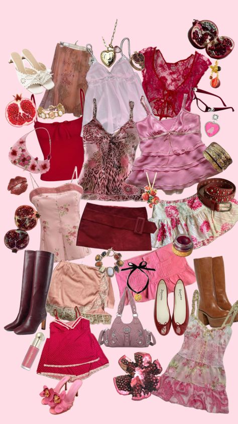 Pomegranate Outfit, Pomegranate Girl, Pomegranate Aesthetic, Girl Aesthetic Outfits, Girly Vibes, Aesthetic Outfit, Aesthetic Outfits, Pomegranate, Aesthetic Clothes