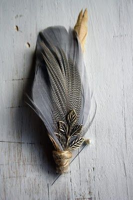 Lady Groomsman, Feather Boutonniere, Feather Crafts, Boutonniere Wedding, Gray Weddings, Groom Style, Groom And Groomsmen, Wedding Groom, Wedding Trends