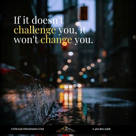 ✨ If it doesn’t challenge you, it won’t change you. ✨ Growth happens outside of your comfort zone. Embrace the challenges, for they are the catalysts for your greatest transformations. Keep pushing forward, and watch yourself evolve. 💪  #ChallengeToChange #PersonalGrowth #EmbraceTheJourney #SimmsAndAssociates #StayMotivated #GrowthMindset #PushYourLimits #Transformation Keep Pushing, Comfort Zone, How To Stay Motivated, Growth Mindset, Personal Growth, You Changed, The Outsiders, Quotes