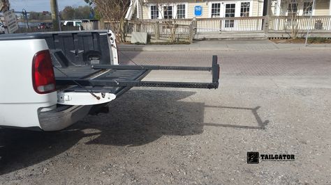 Meet TailGator: the all purpose truck bed extender Truck Bed Extender, Bed Extender, Pickup Truck Accessories, Truck Ideas, Work Truck, Truck Accessories, Truck Bed, Pickup Truck, Pickup Trucks