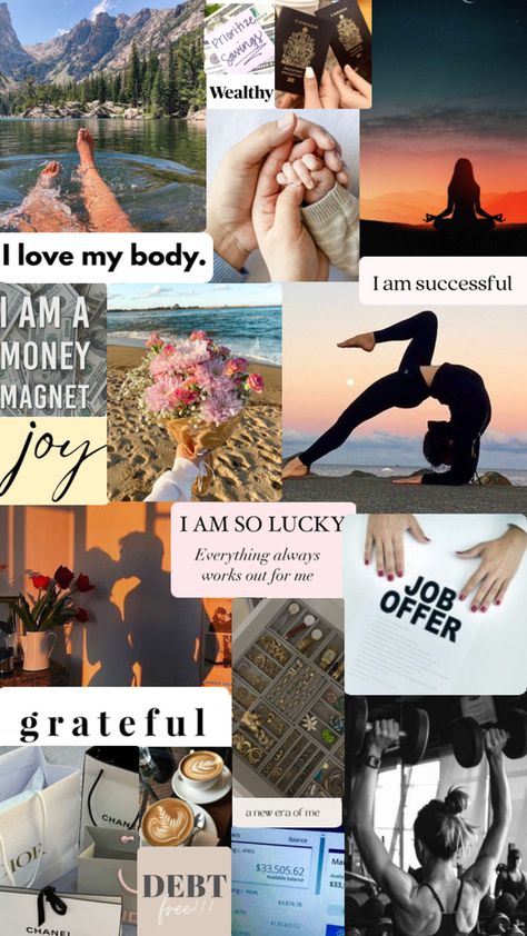 Vision board 2024 Job Vision Board, Relationship Vision Board, Career Affirmations, Job Images, Vision Board Examples, Money Vision Board, Vision Board Images, Vision Board Wallpaper, Career Vision Board