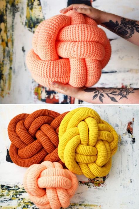 Crochet Pillow For Men, Long Crochet Pillow, Crochet Monkey Knot Pillow, Crochet Home Decor Patterns Free Decorative Pillows, Crochet Yoga Pillow, Crochet For College Dorm Room, Crochet Backrest Pillow, Big Crochet Pillow, Crochet Tube Pillow